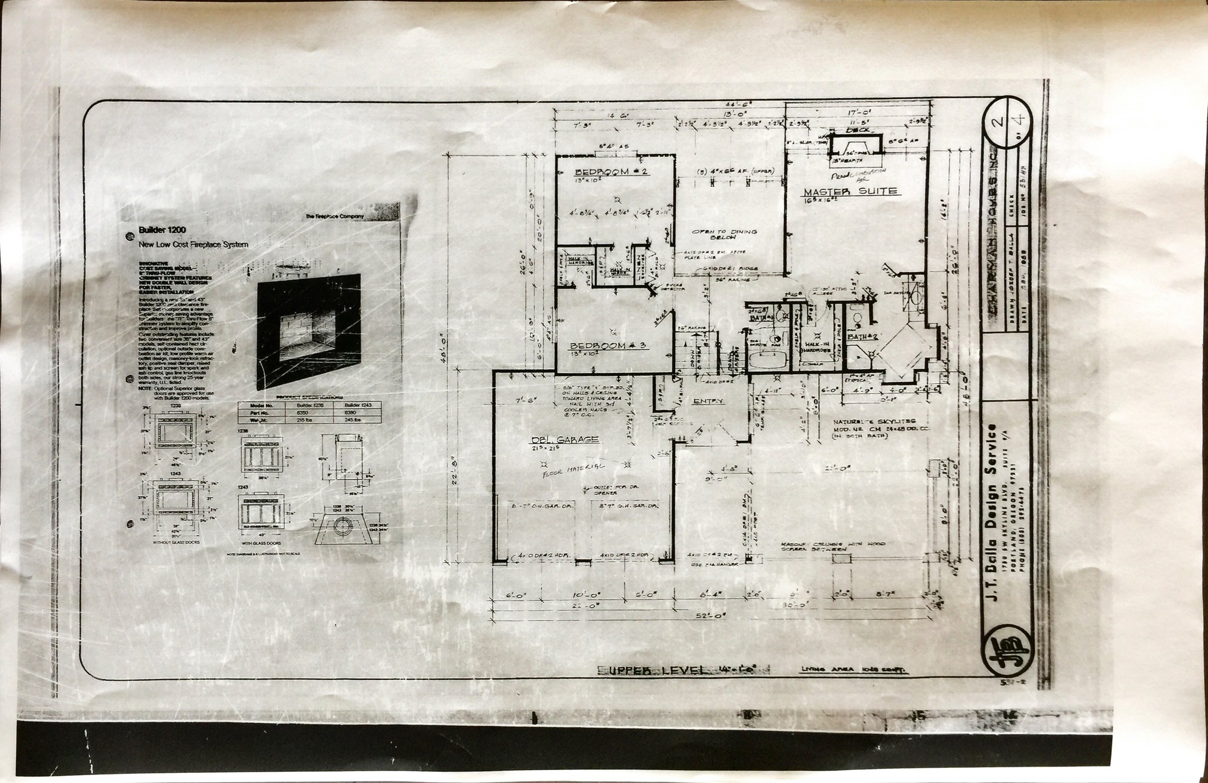 Sheet 2 — Upper Level Floor Plan