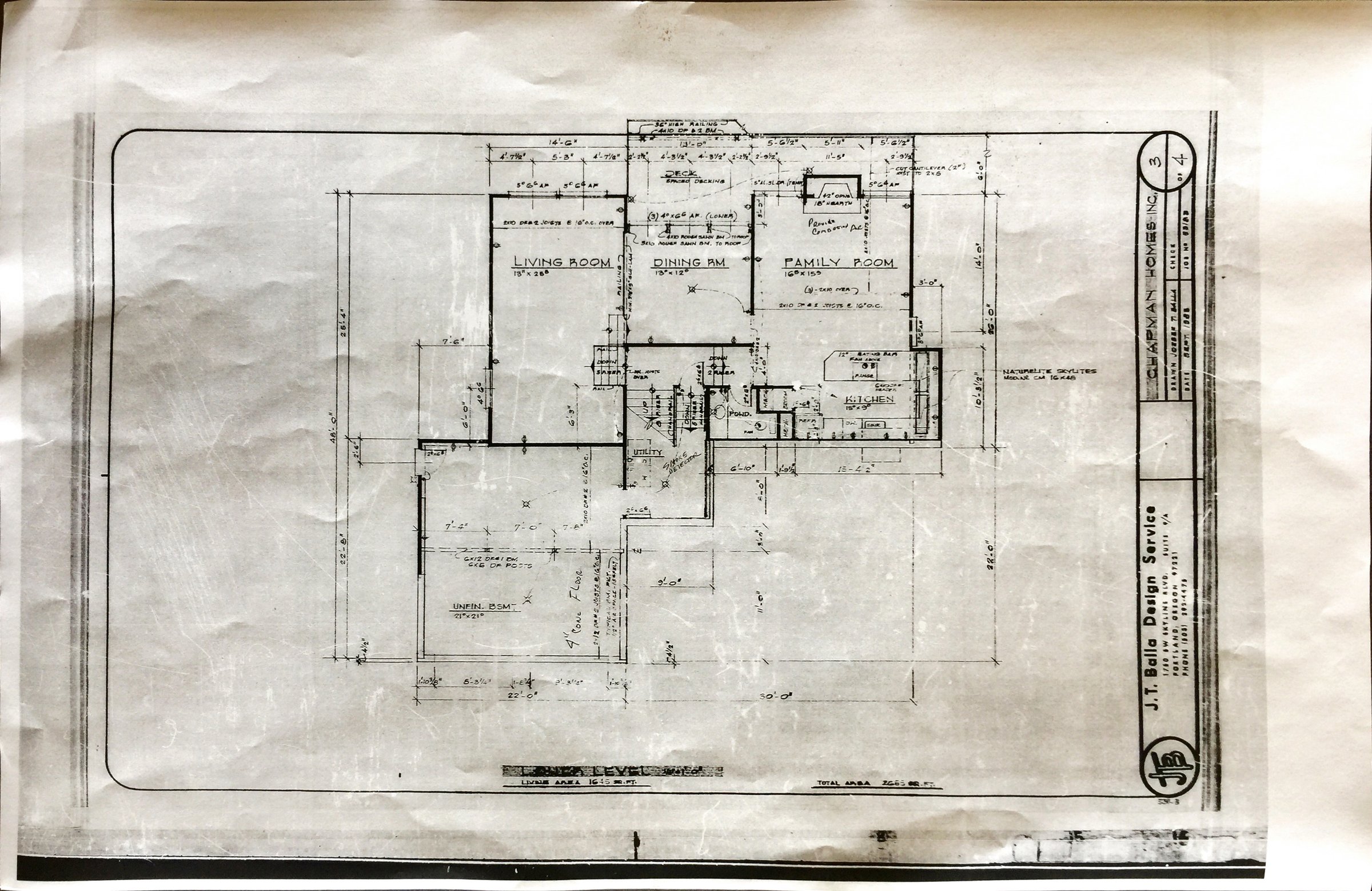 Sheet 3 — Entry Level Floor Plan